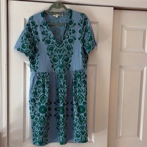 Boden Blue V-Neck Sundress Mini